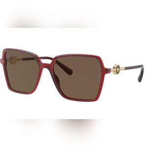 NEW AUTH Versace VE4396 Red and Gold Sunglasses